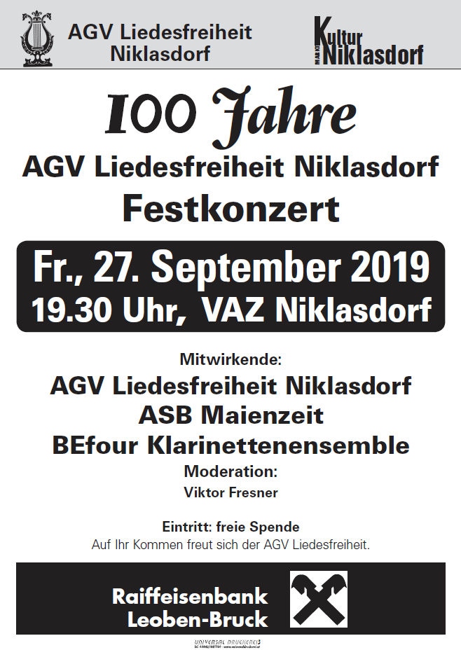 100 Jahre AGV - Festkonzert