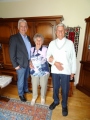 Frau Rohrer Margaret feiert ihren 90. Geburtstag.